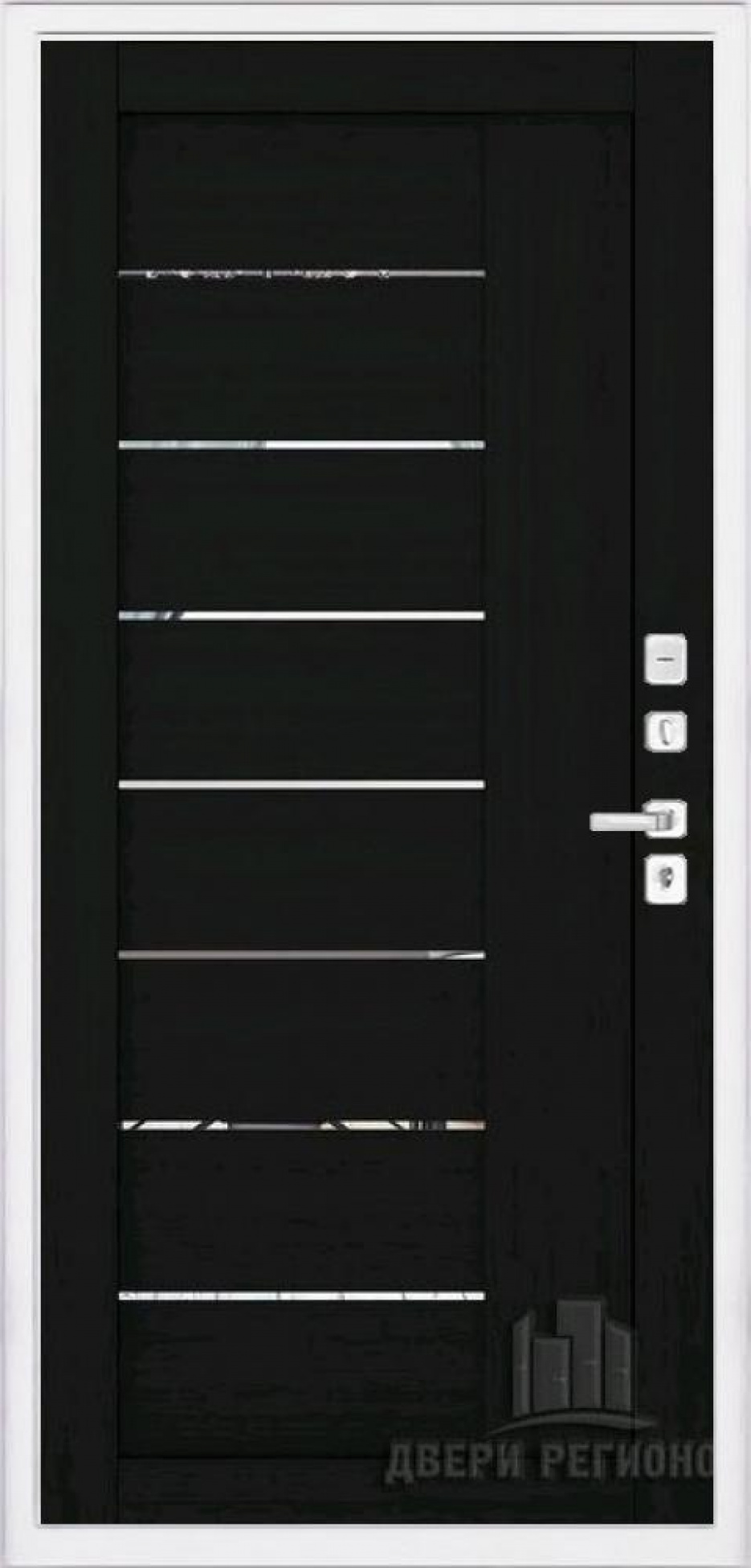 Входная дверь Regidoors NOVA LIGHT 2110 с зеркалом "Шоко велюр"