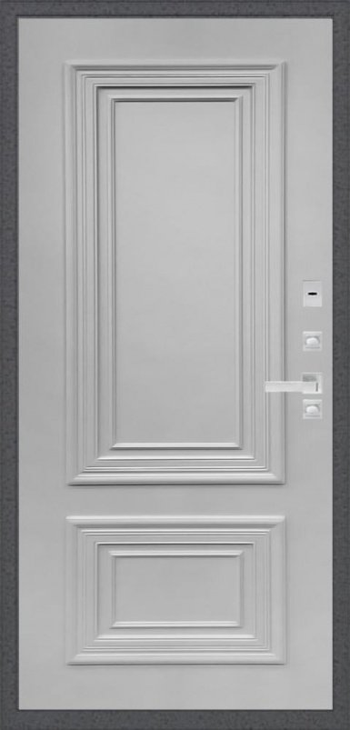 Входная дверь Regidoors Колизей Престиж, Цвет "RAL 7047 (светло серый)" - второе изображение