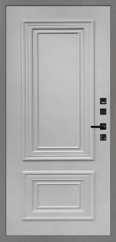 Входная дверь Regidoors Сенатор SOLID Престиж, Цвет "RAL 7047 (светло серый)" - второе изображение