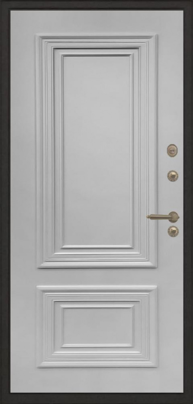 Входная дверь Regidoors ГОЛИАФ ТЕРМО Престиж, Цвет "RAL 7047 (светло серый)" - второе изображение