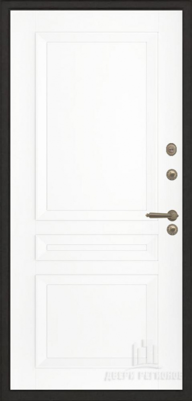 Входная дверь Regidoors ГОЛИАФ ТЕРМО Авангард "Эмаль белая" - второе изображение