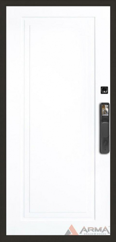 Входная дверь Арма Домино Face ID 22 "Белый RAL 9003" - второе изображение