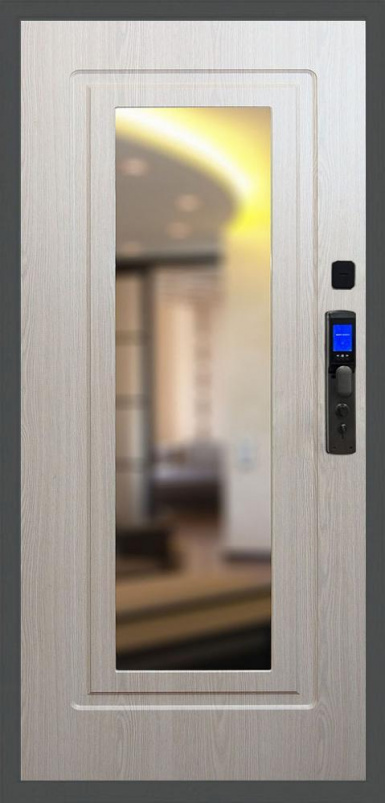 Входная дверь Баяр M2055 Face ID ФЛЗ-120, Цвет "Беленый дуб" - второе изображение